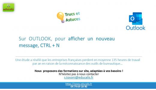 educalis formations numerique bureautique outlook messagerie